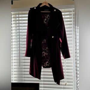 Guess Deep Burgundy Trench Coat